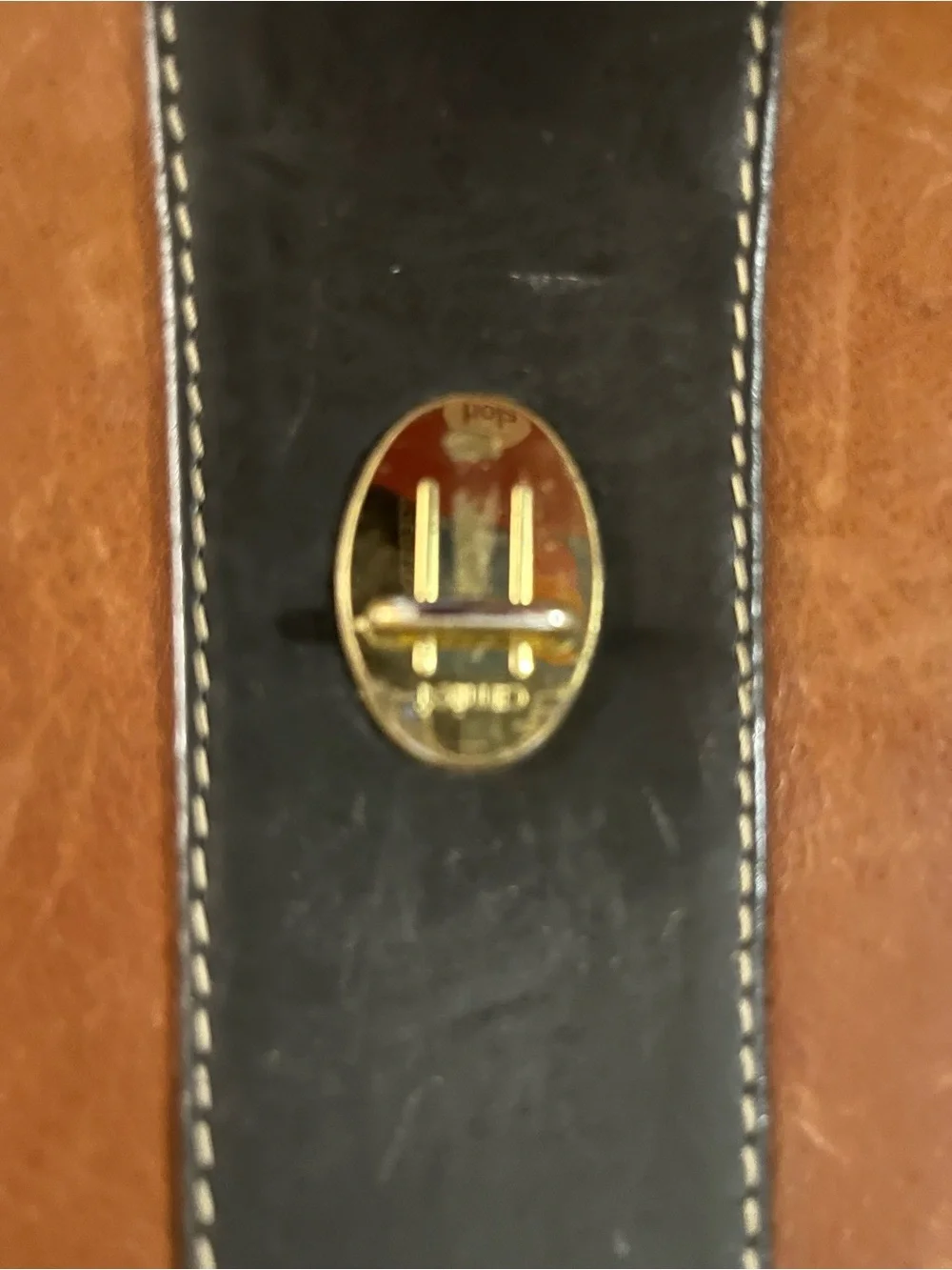 EUC Unisex Two-Tone Brown and Black Leather Briefcase — Professional Work Bag